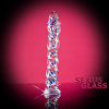Фаллоимитатор Sexus Glass,стекло, прозрачный, 18,5 см