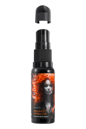 Гель Erotist с эффектом вибрации VOLCANO OF PASSION: PASSION FRUIT PEACH (персик-маракуйя), 25 мл