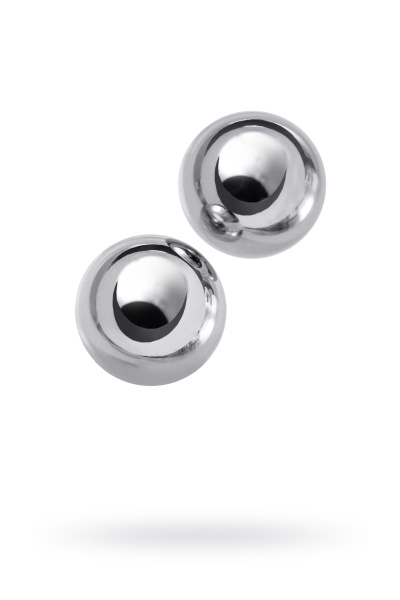 Вагинальные шарики  TOYFA Metall  металл, серебрянный,  Ø 2 см, 66 гр