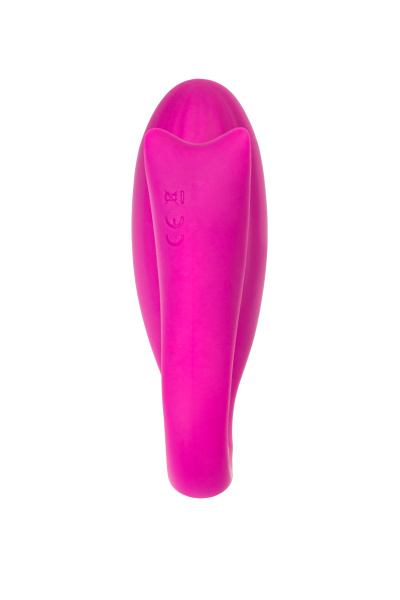 Вибратор для пар A-TOYS Dolphy, силикон, розовый, 9,6 см