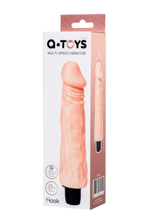 Вибратор реалистичный TOYFA A-Toys Multi-Speed, телесный, 20 см, Ø 4